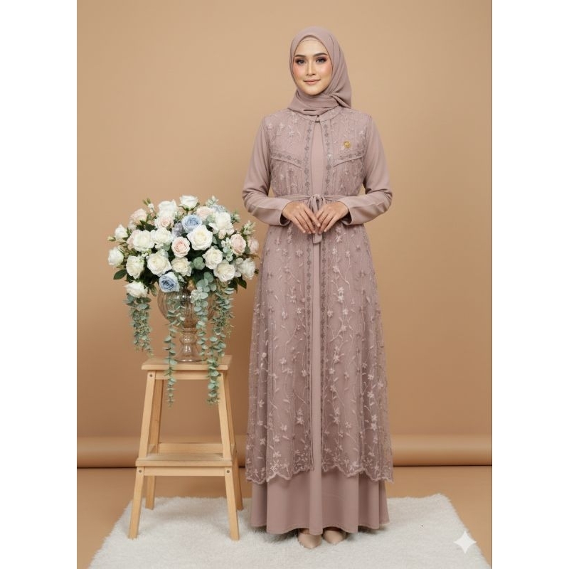GAMIS BRUKAT TILE || GAMIS KONDANGAN || GAMIS LAMARAN || OUTER BRUKAT
