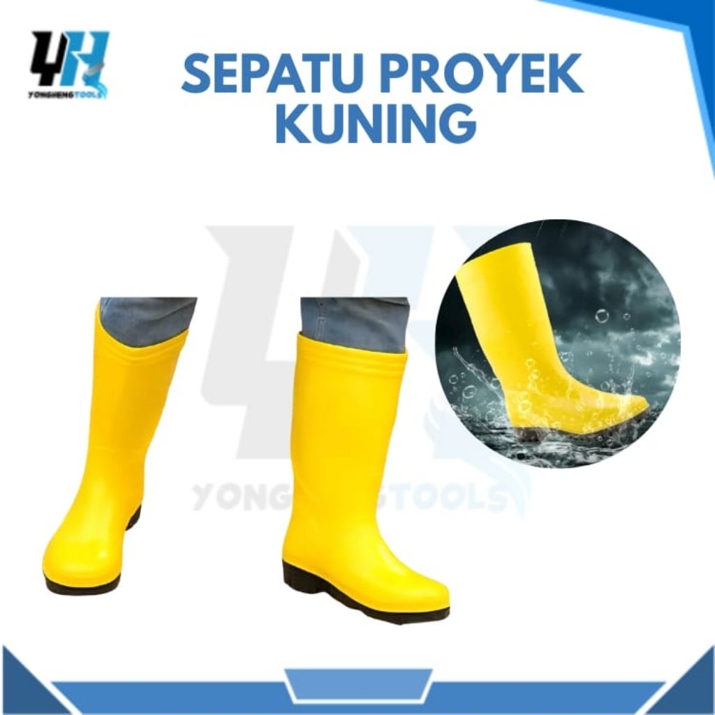 Safety Boot Kuning/Sepatu Proyek Kuning