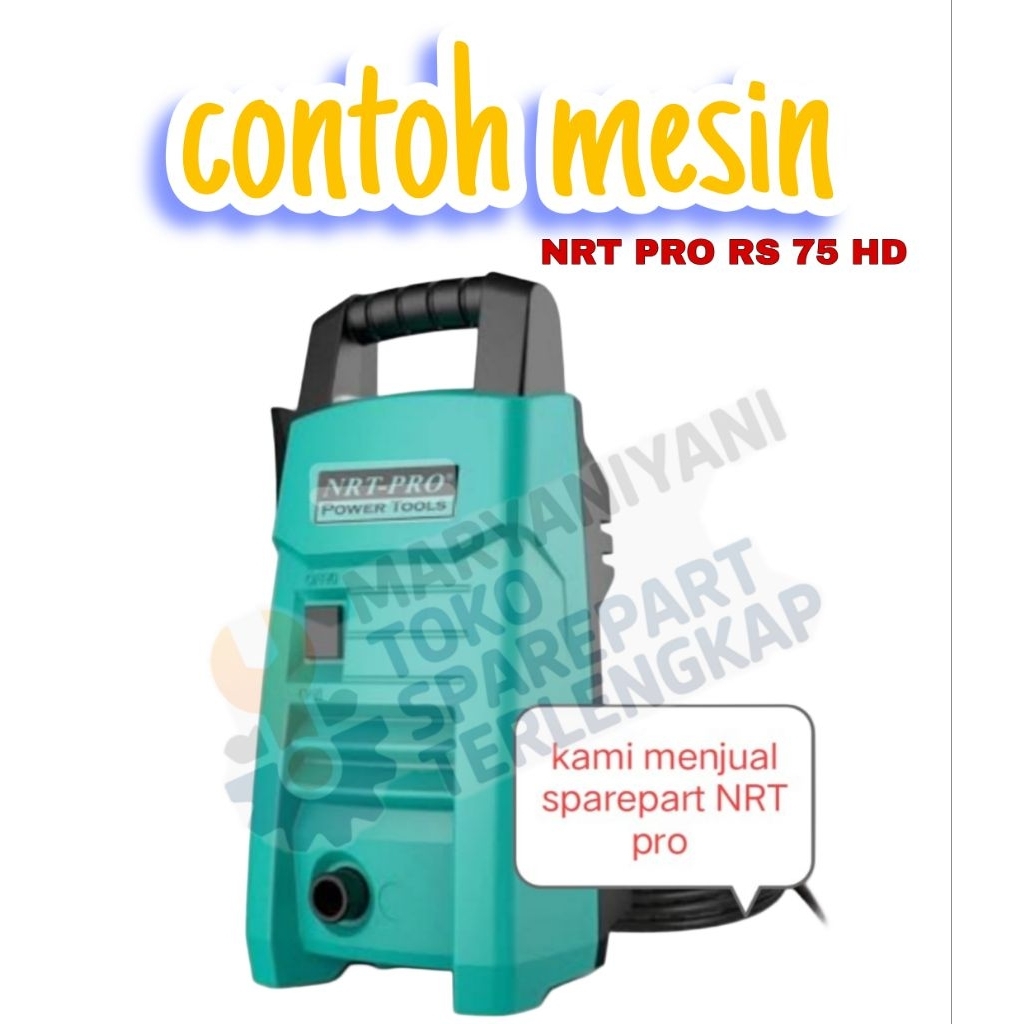 Sparepart jet clener NRT PRO klep air. suku cadang steam cuci mobil merk NRT PRO RS 75 HD.
