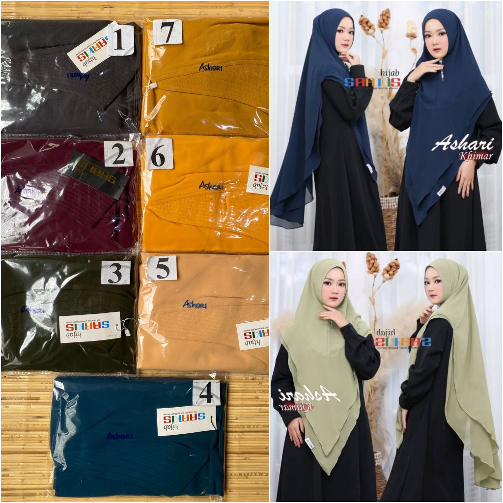 DMC | KHIMAR / HIJAB SYAR'I ASHARI By SARKIS
