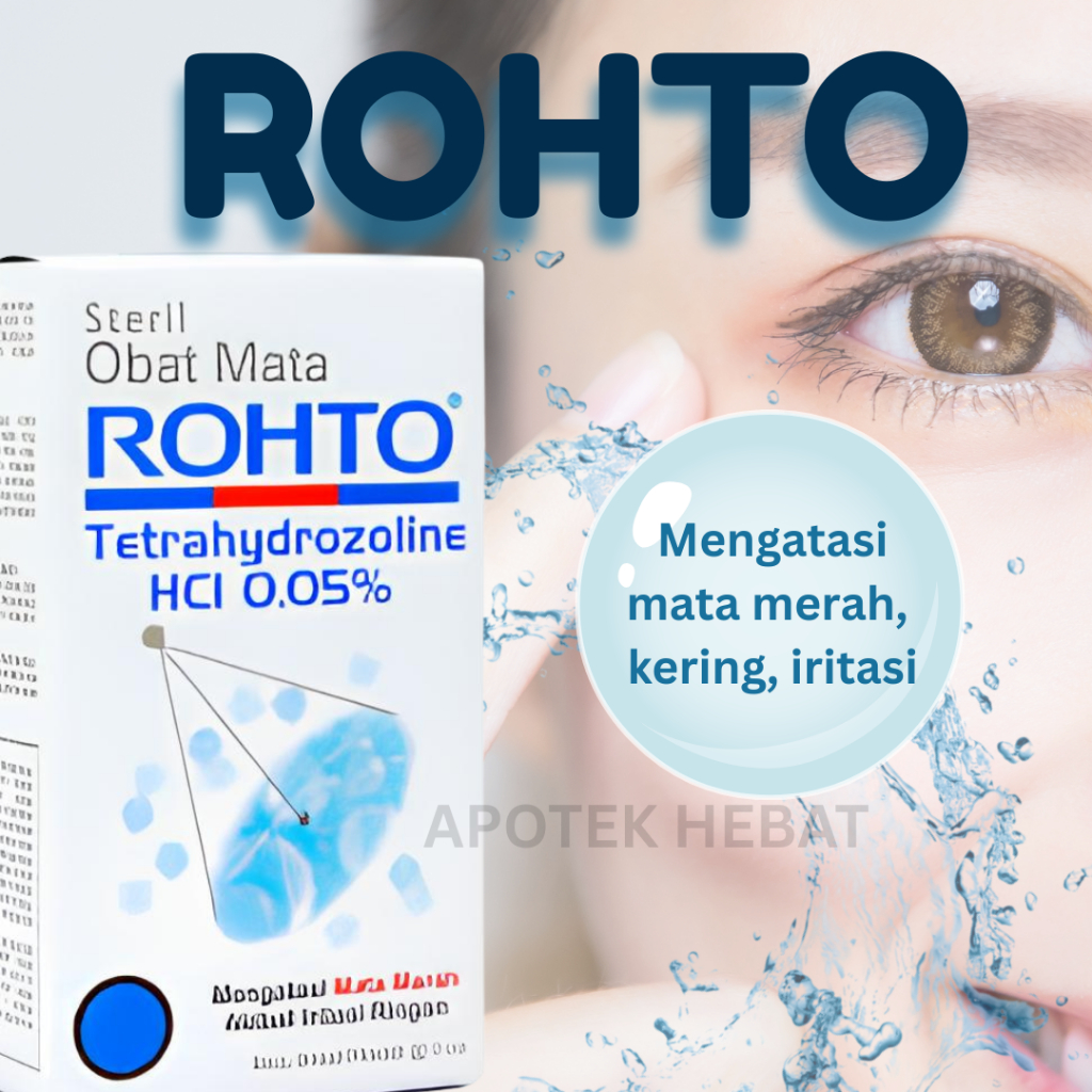 Rohto Tetes Mata 7mL Tetes Mata Kering Merah