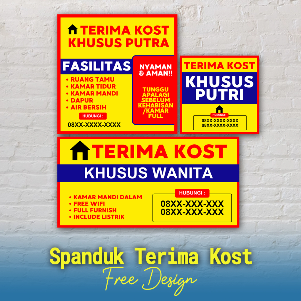 Spanduk Rumah Dijual, Spanduk Ruko dijual, Spanduk dijual custom, Bisa Tukar Tulisan, Free design