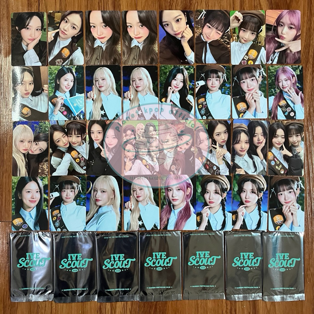 ready stock md ive photocard pack scout 2025 trading card ive yujin wonyoung gaeul liz leseo rei ive