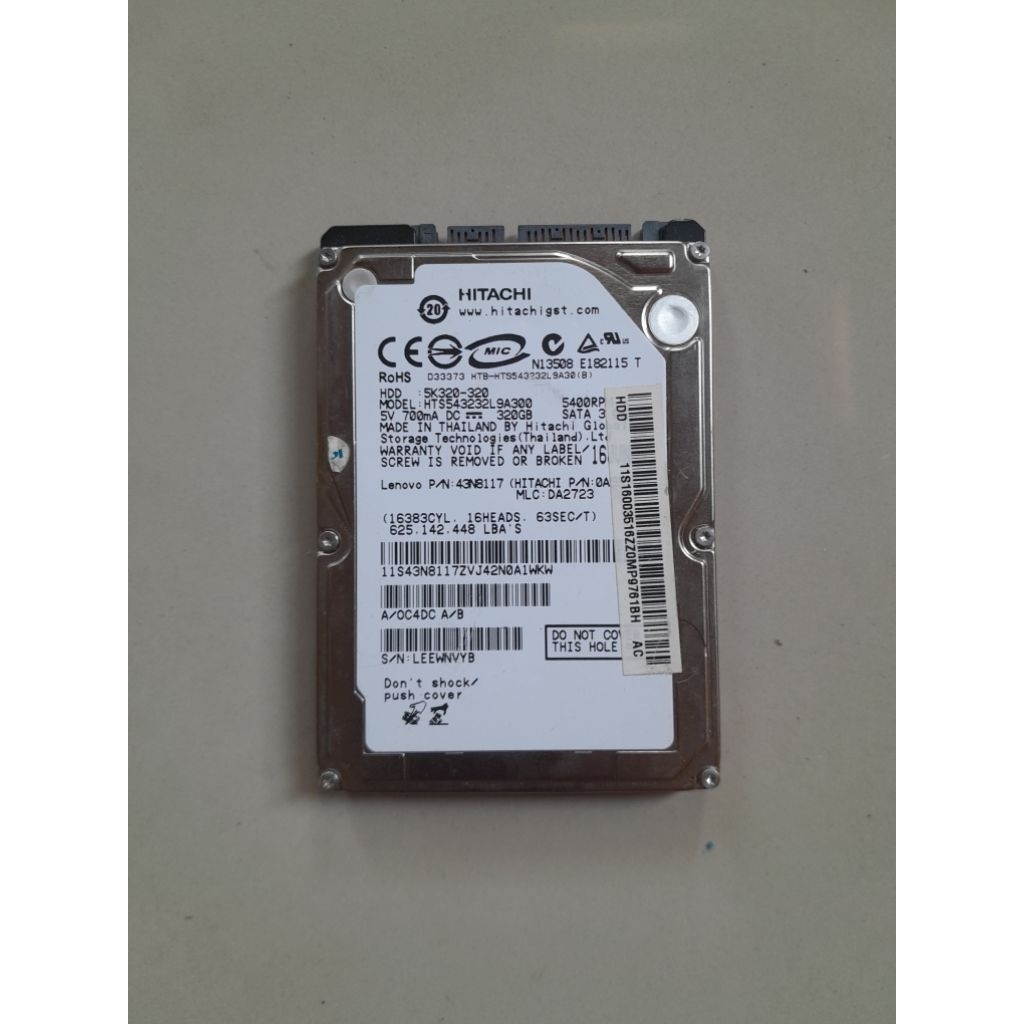 HDD Leptop HITACHI 350 GB