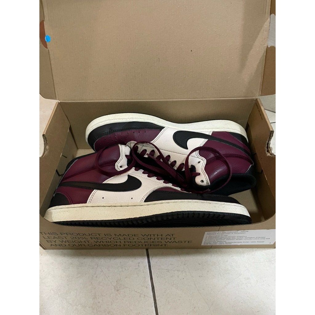 Nike Court Vision Mid Dark Beetroot 42