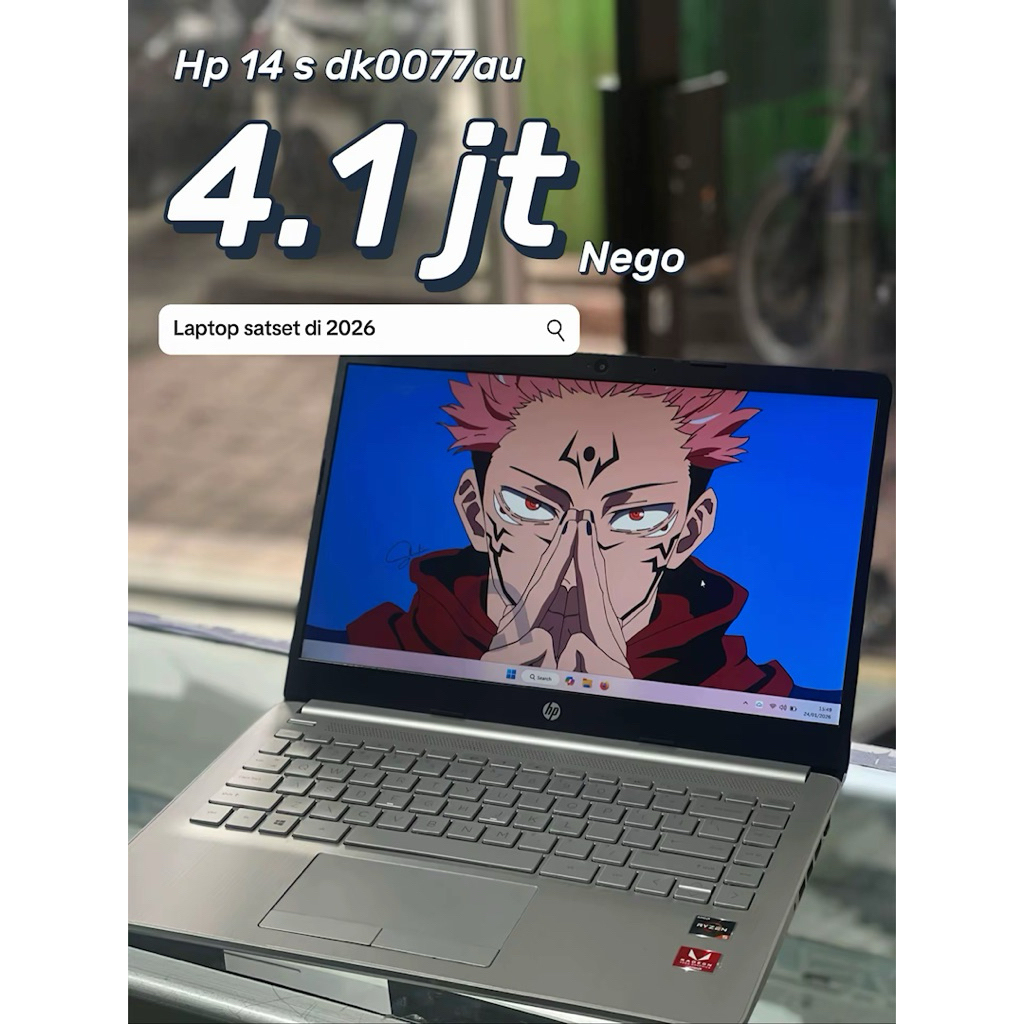 Laptop HP 14s dk0077 Ryzen 5 Ram 8 Nvme512