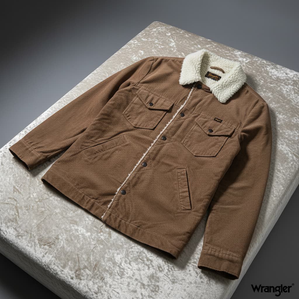 Wrangler Sherpa Trucker Corduroy Langka Unik