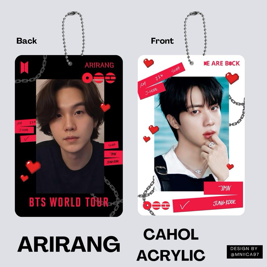 CARD HOLDER BTS ARIRANG CAHOL AKRILIK KONSER BTS