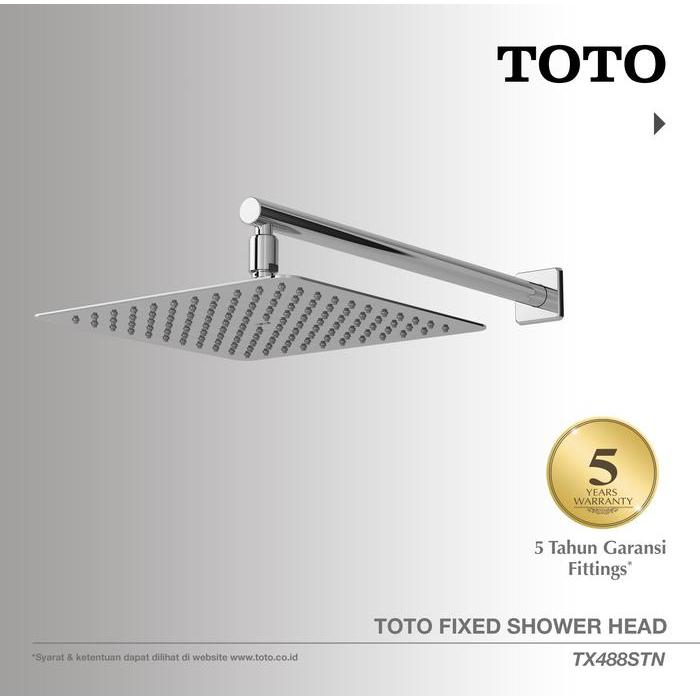 TOTO Shower Head TX488STN | Head Shower - Shower Mandi - Rain Shower