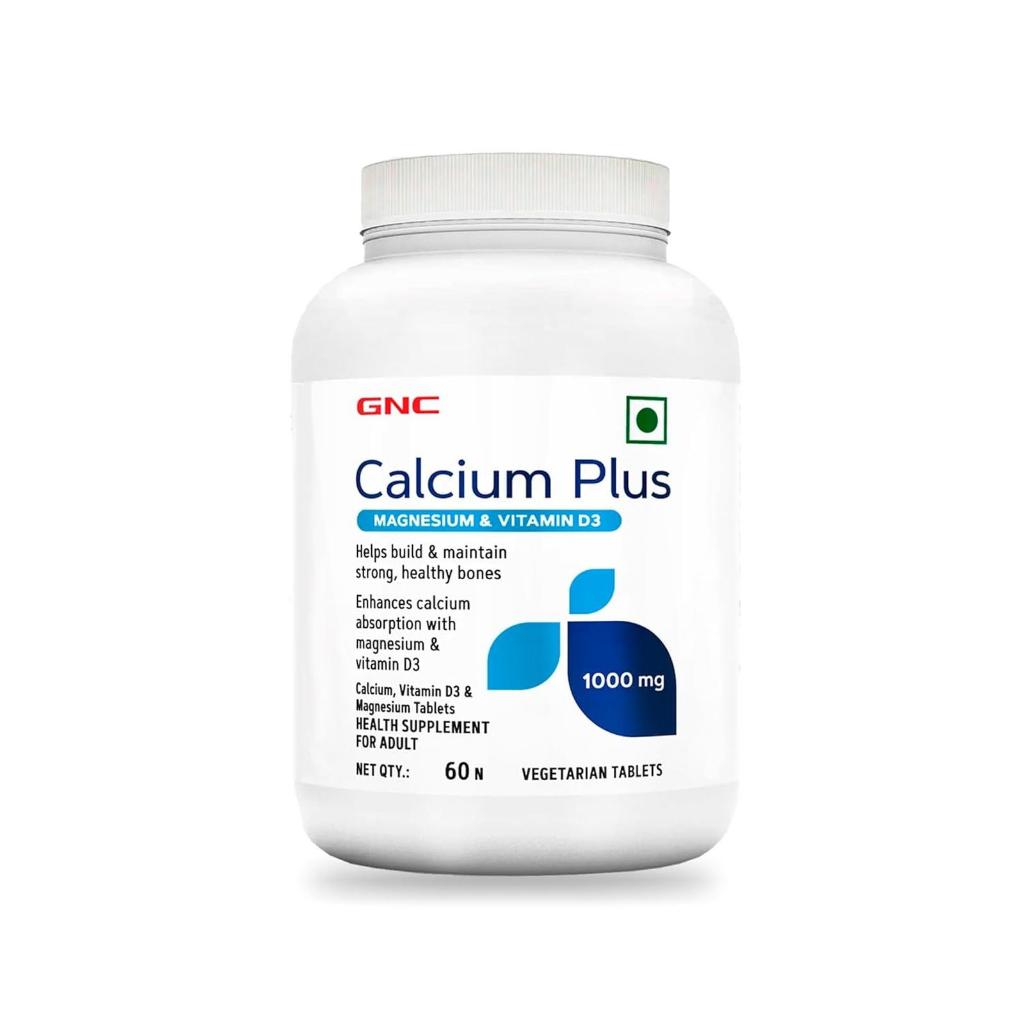 GNC Calcium Plus 1000mg with Magnesium and Vitamin D3 | Supports Strong Bones | Maintains Healthy Ca