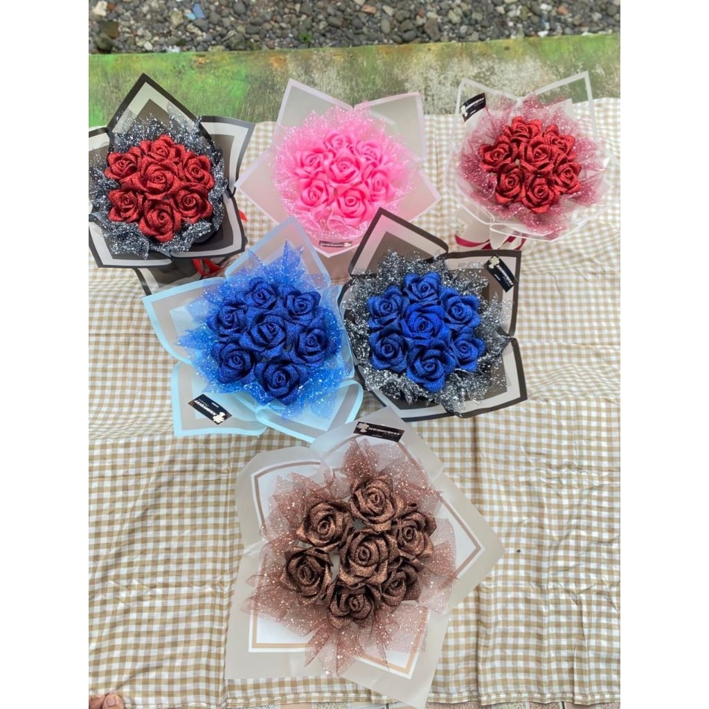 buket satin / buket mawar satin /buket mawar