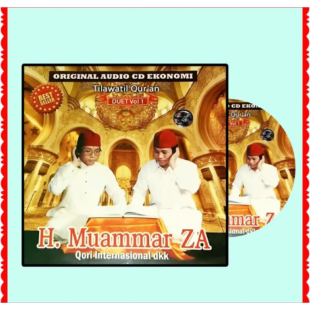 KASET CD TILAWATIL QURAN QORI H MUAMMAR ZA SARITILAWAH-KASET CD TILAWAH KH MUAMMAR ZA-CD MUAMMAR ZA