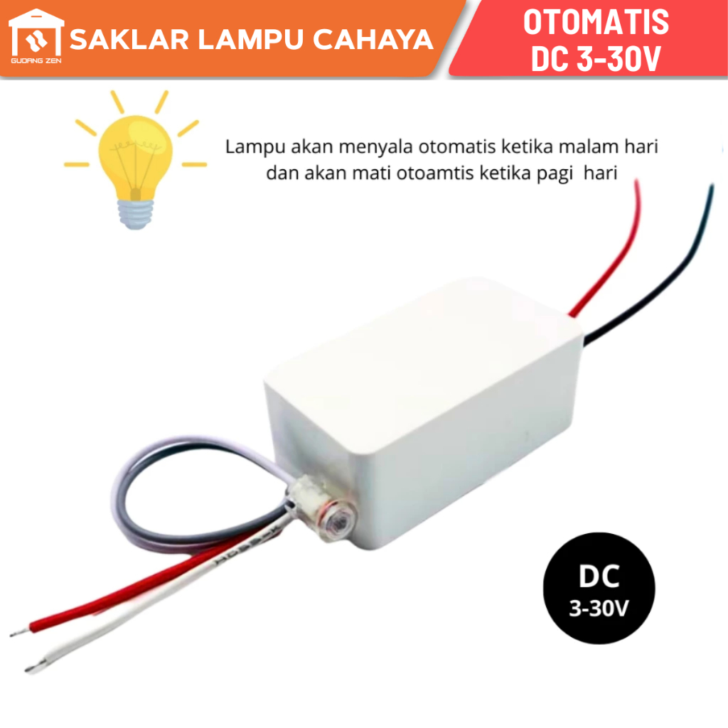 Saklar Sensor Cahaya Otomatis AC/DC Hemat Listrik