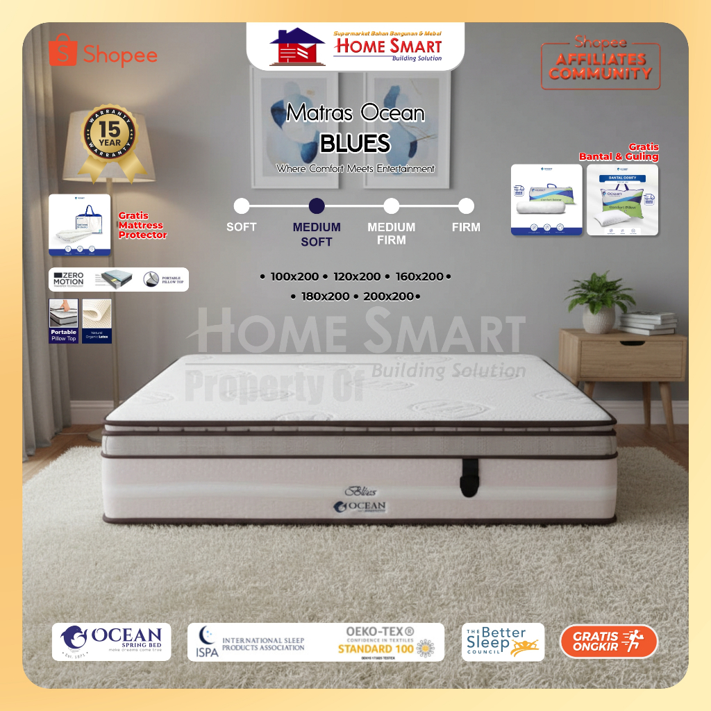 MATRAS SPRINGBED OCEAN BLUES
