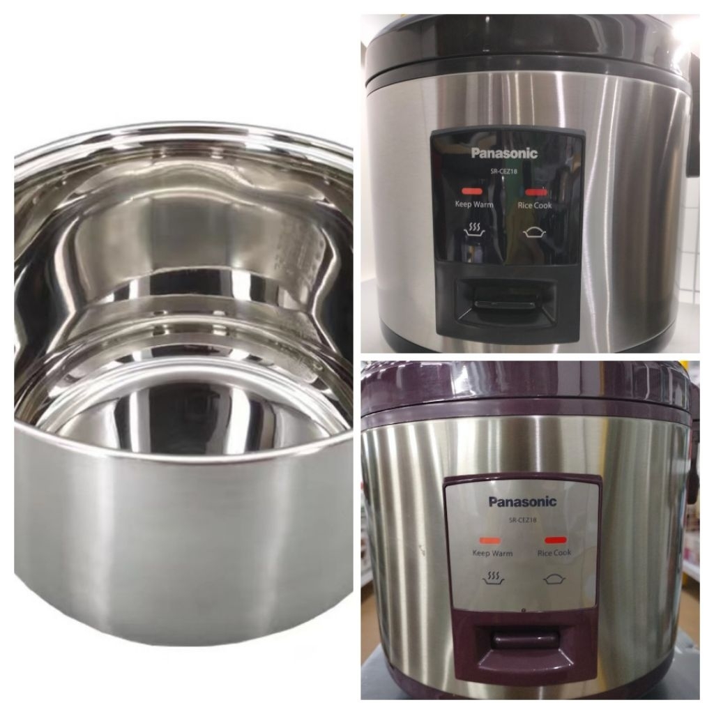 (PANCI SAJA) Panci Stainless Steel Innerpot Utk Rice Cooker Panasonic SR-CEZ18