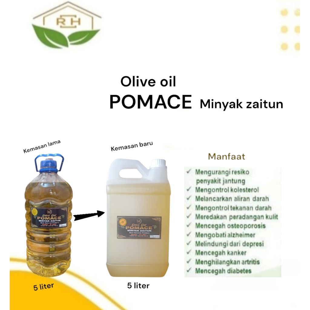 olive oil POMACE minyak zaitun 5 liter //100% asli minyak zaitun
