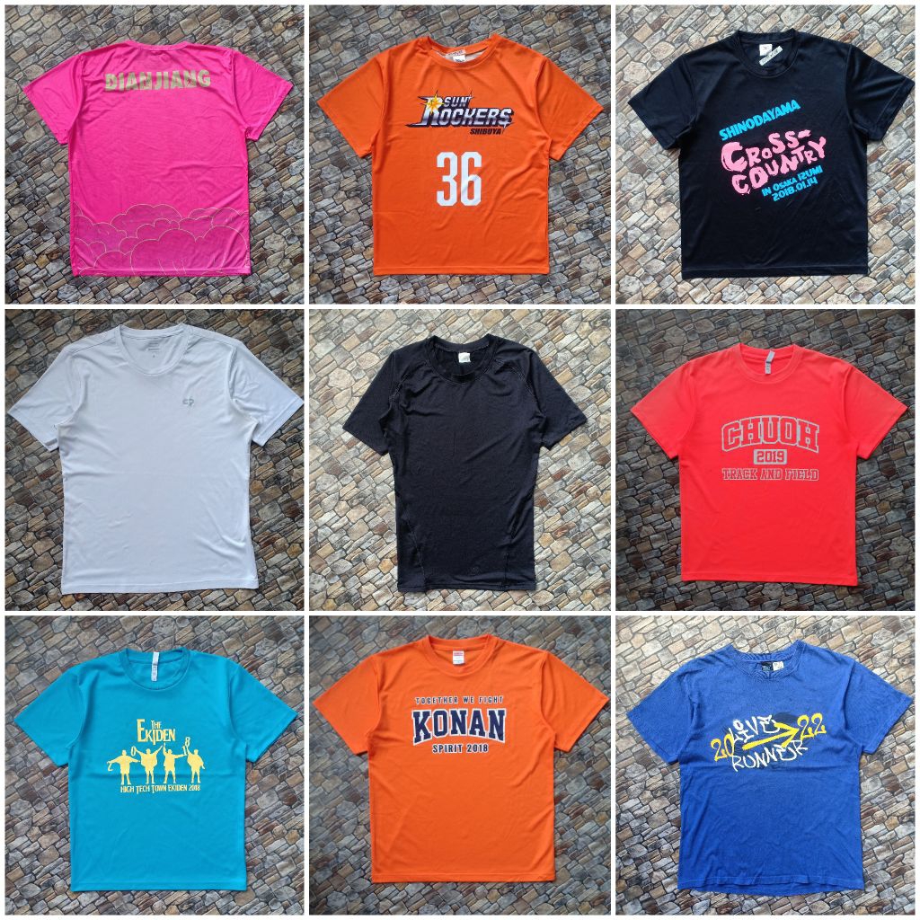 Kaos Jersey preloved branded original, Jersey olahraga pria
