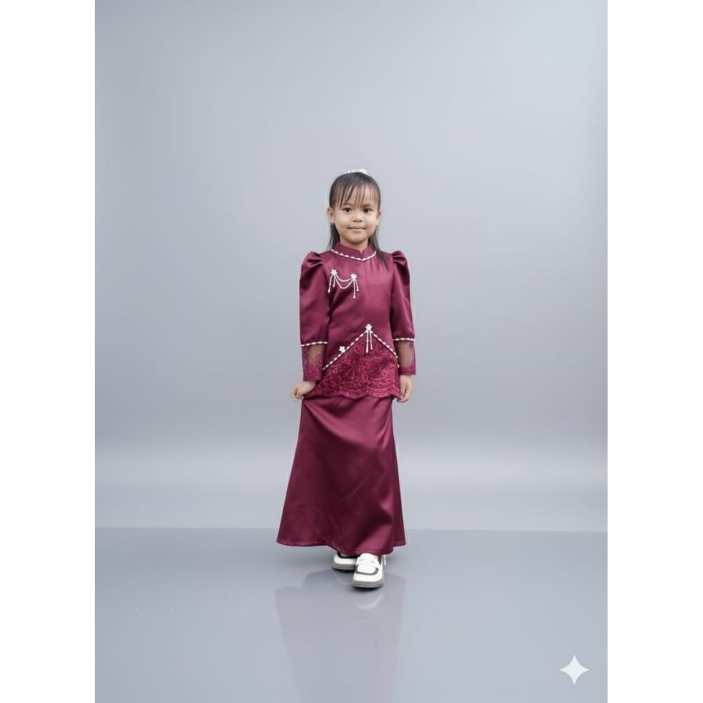 dress anak duyung melayu brukat