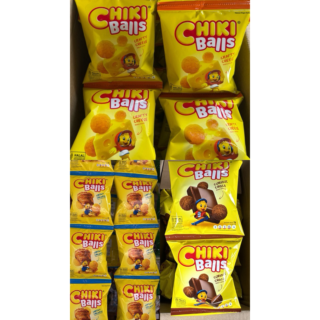 chiki balls 1 renteng isi 10 pcs @16gr