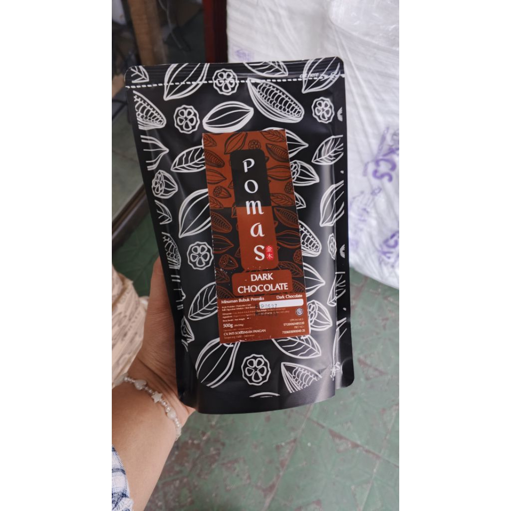 pomas bubuk dark coklat