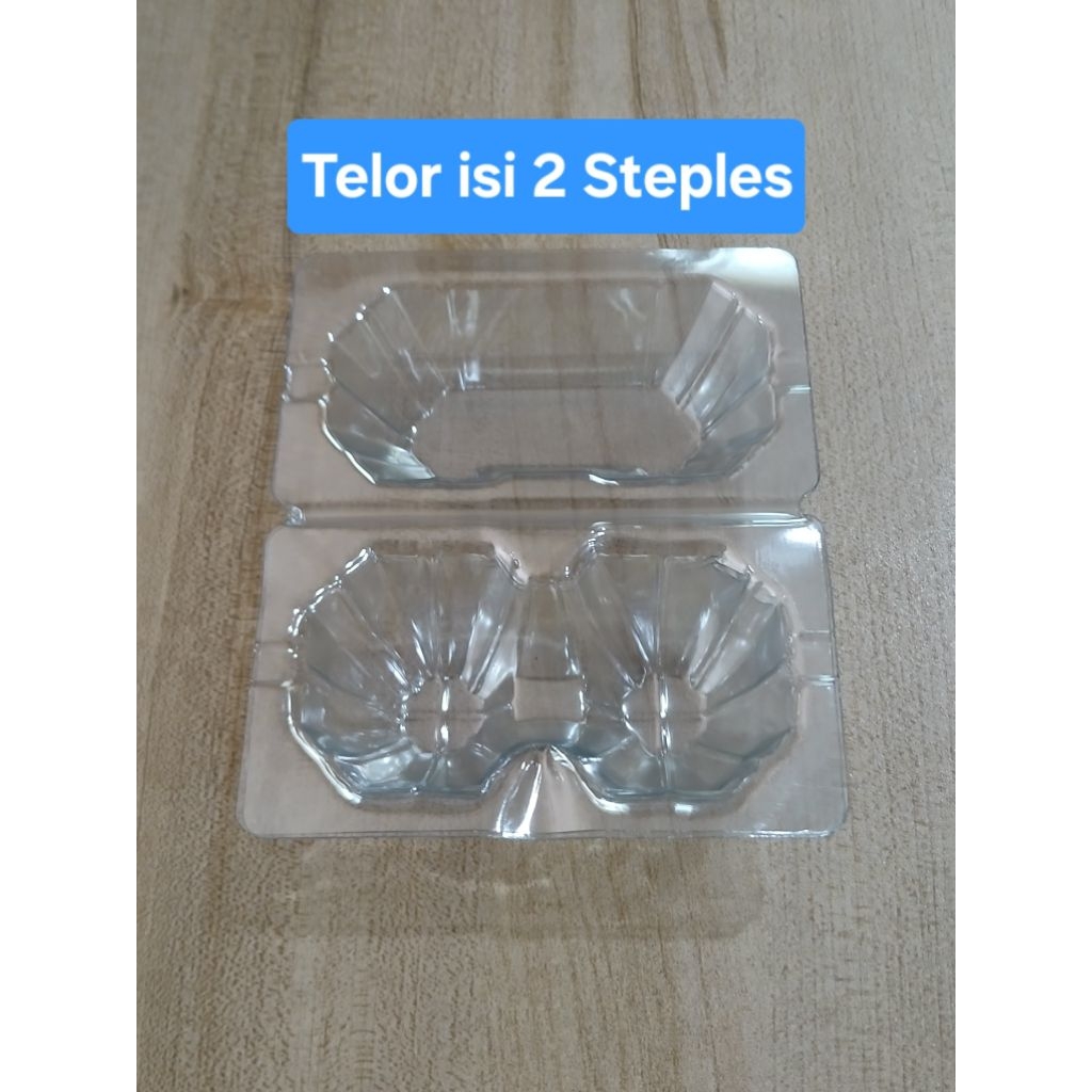 100pcs Mika Tray Telur isi 2 Steples / Mika telur / Tempat Telur