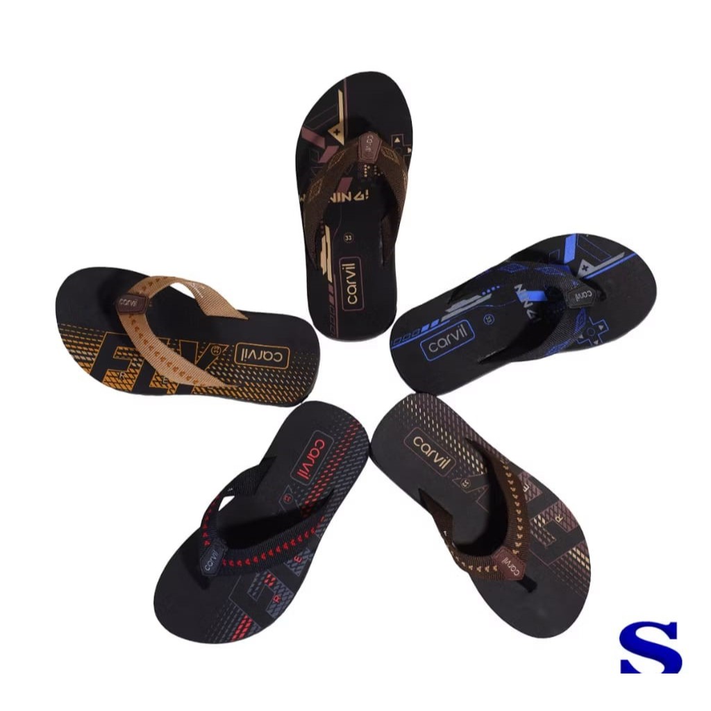 Sandal Carvil Anak  Laki Laki / Sandal Jepit Anak Laki Laki / Sandal Carvil Original