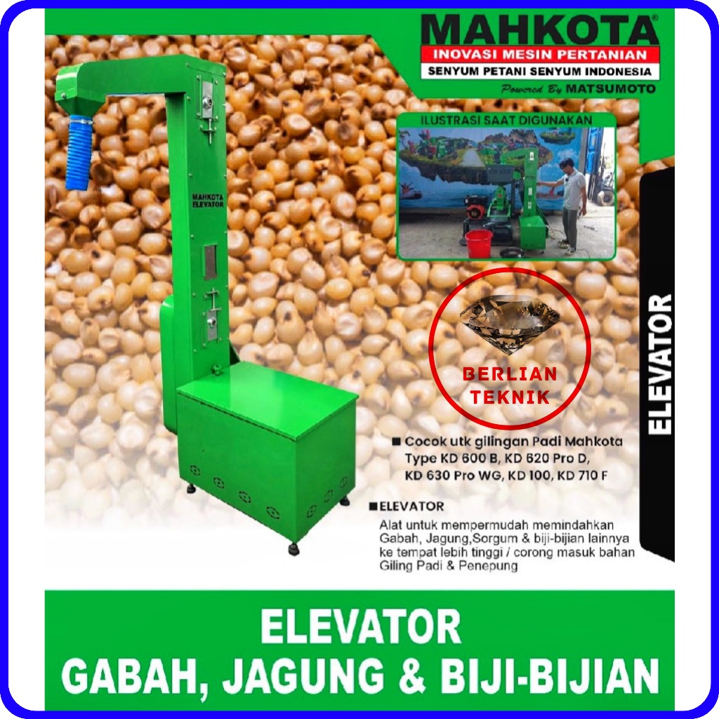 Elevator Mahkota Padi, Gabah, Jagung, Biji-Bijian, Sorgum, Seed