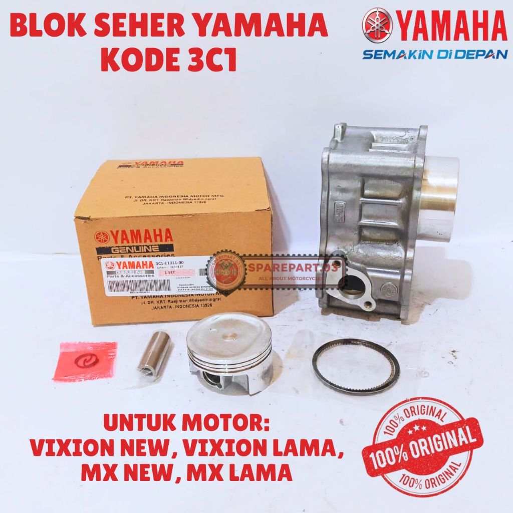 BLOK SEHER ORIGINAL YAMAHA KODE 3C1, VIXION NEW, VIXION LAMA, MX NEW, MX LAMA