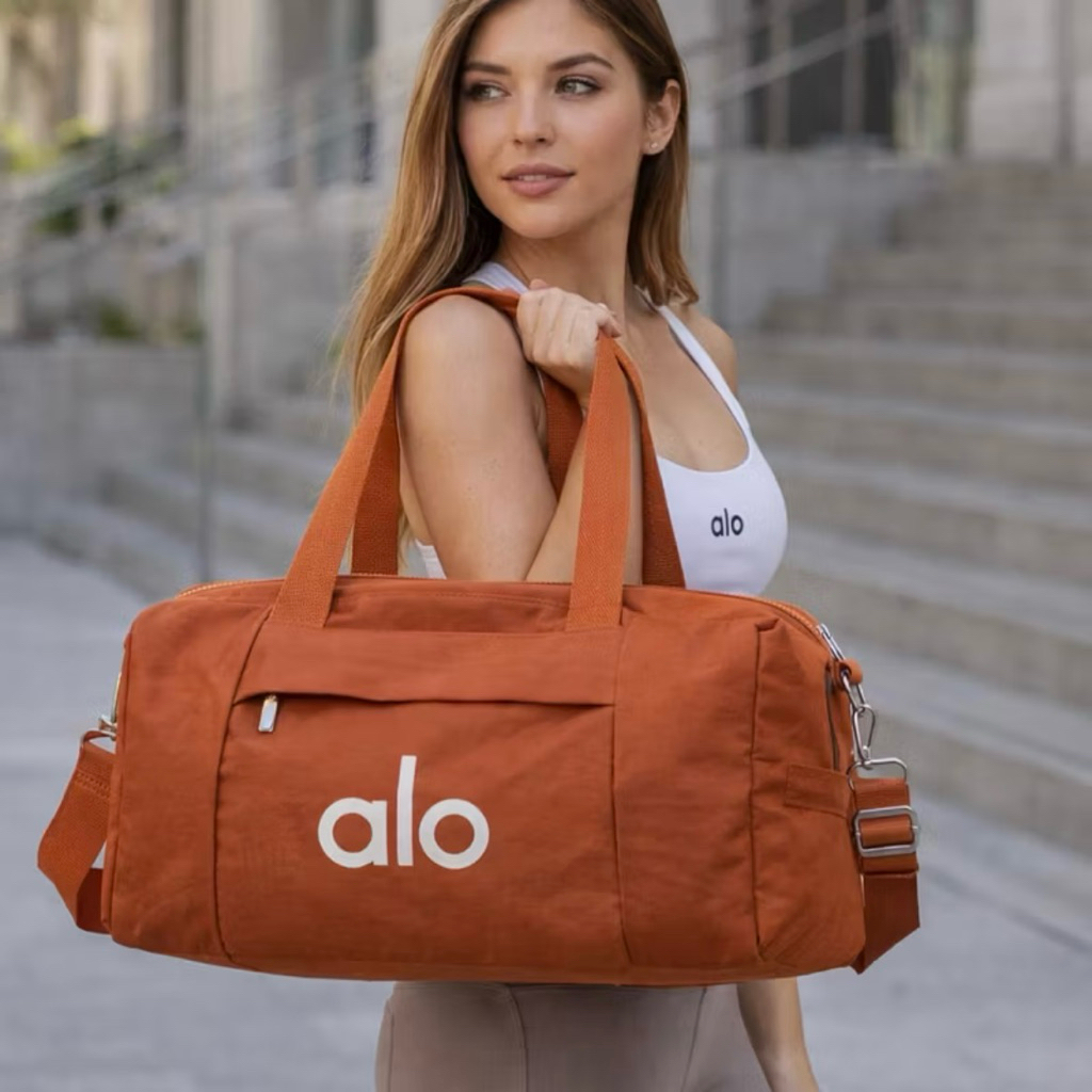 GROSIR Tas Travel Duffel Wanita HandBag Gym Tas Travelling Multifungsi ALO 3493