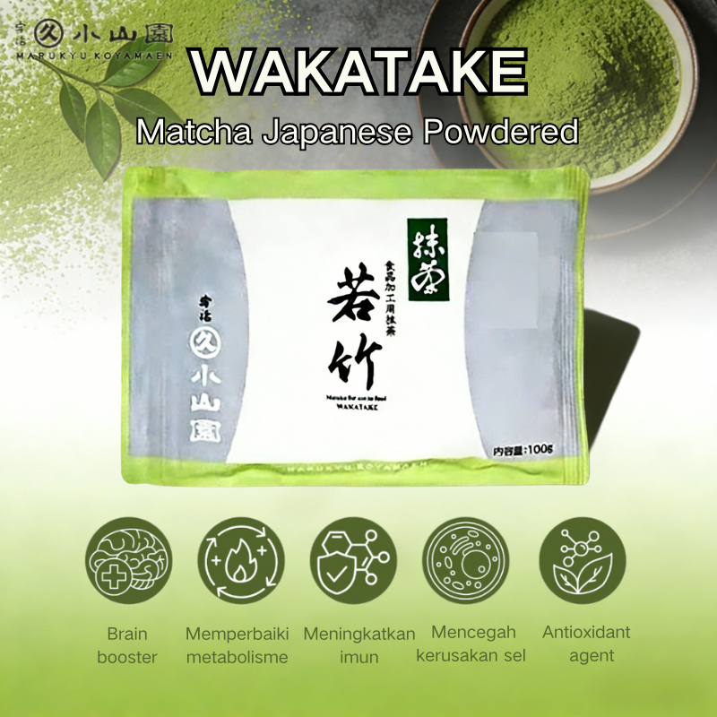 [Cepat Spot]Bubuk Marukyu Koyamaen Wakatake Matcha Premium 100g | Cocok untuk Kue, Latte & Dessert