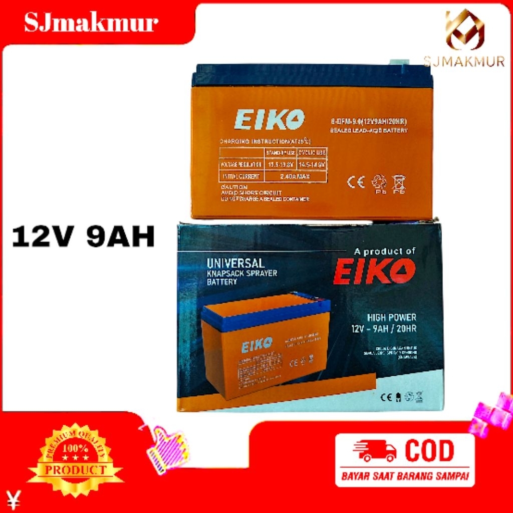 Baterai aki sprayer 12V 9AH ORIGINAL