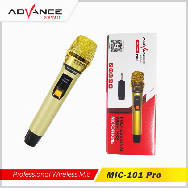 MICROPHONE MIC WIRELESS ADVANCE MIC 101 PRO Frekuensi UHF WIRELESS