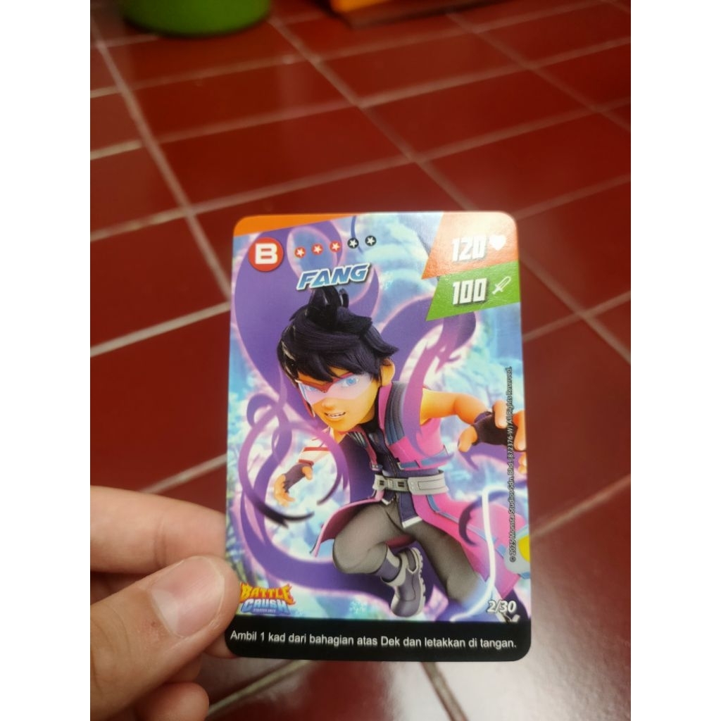 Monsta Galaxy Card Pek Blazing Frost Choki Choki Basic Card Non Holo / Non Foil