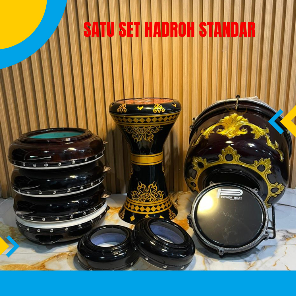 Alat Hadroh Satu Set Rebana Gendang Terbangan Banjari Jepara