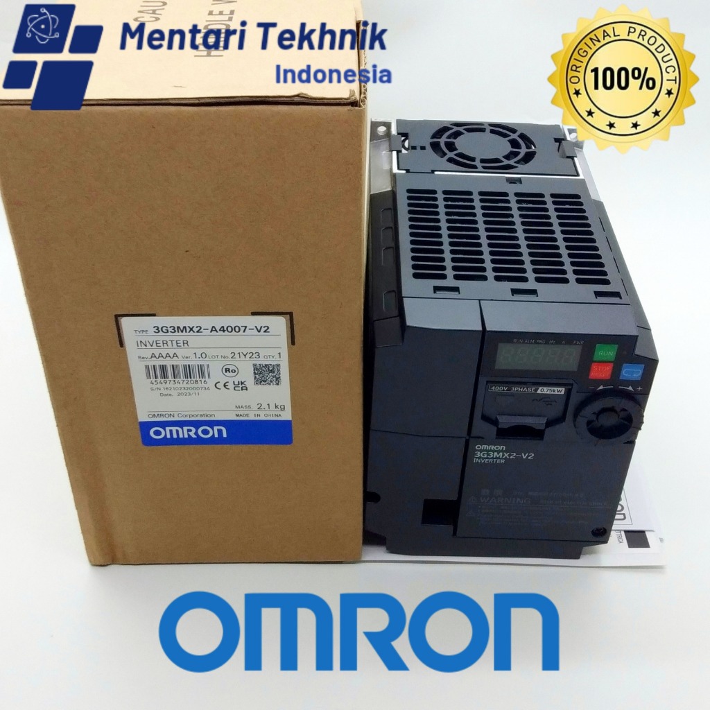 3G3MX2-A4007-V2 OMRON Inverter 3-phase 400 VAC 0.75kW 1HP
