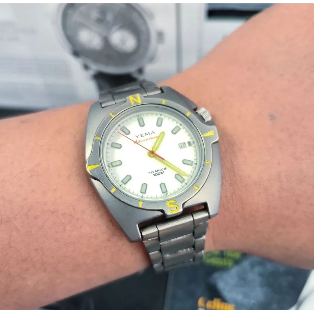 Jam Tangan Titanium Original (Preloved) Yema AdventurerYE-821