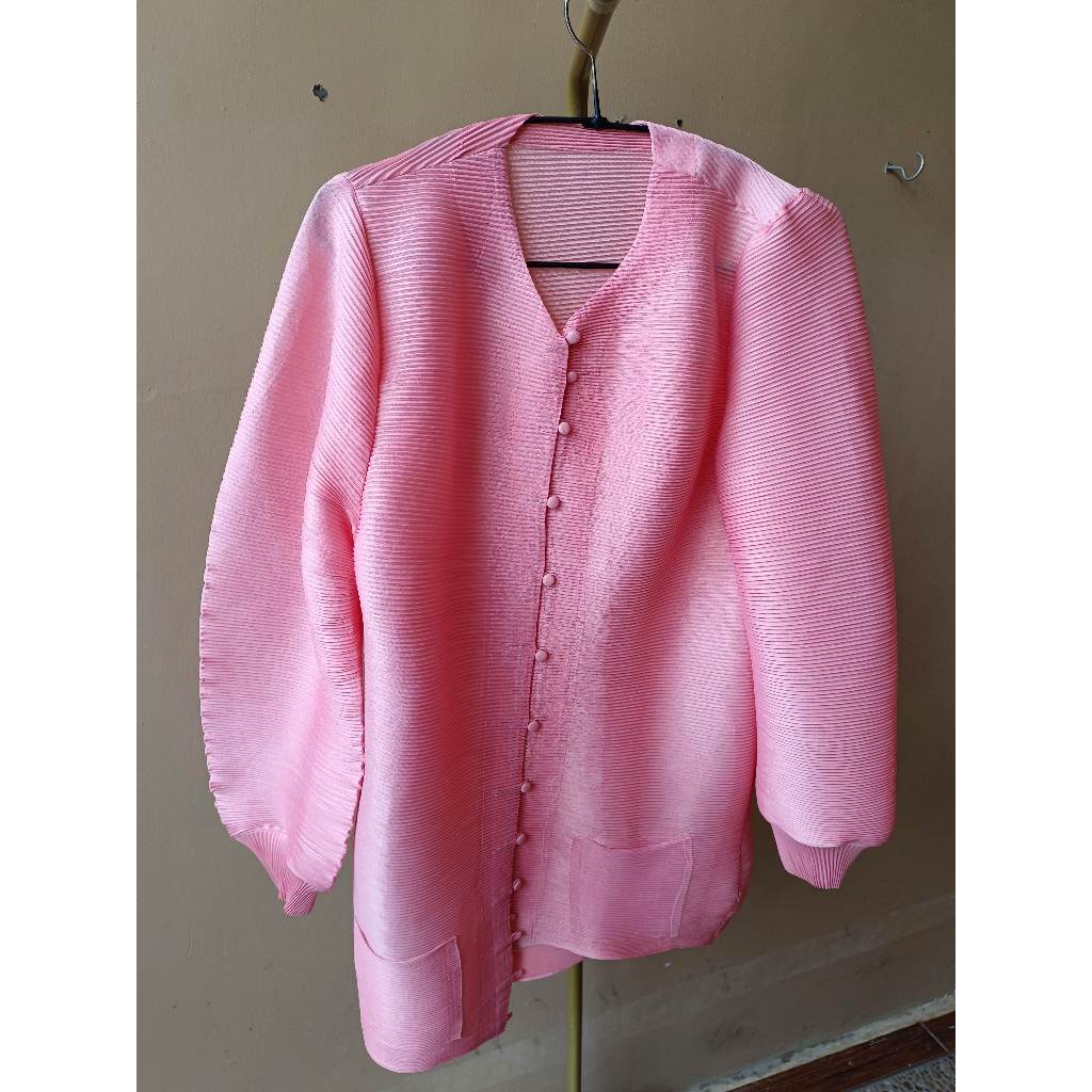 Preloved -  Cardigan polos pink Fanta
