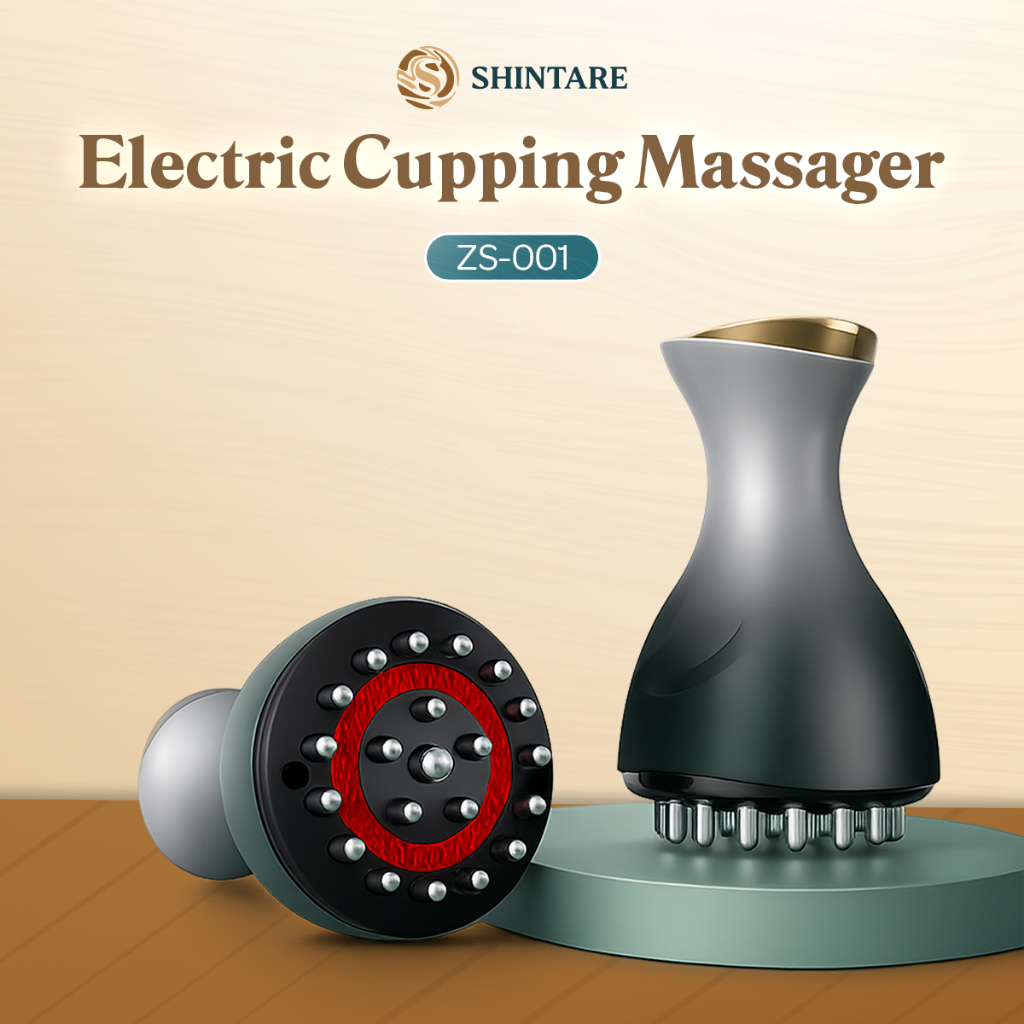 Shintare Electric Cupping Massager ZS-0015 Alat Bekam Elektrik Pemijat Terapi Panas Vakum Relaksasi 