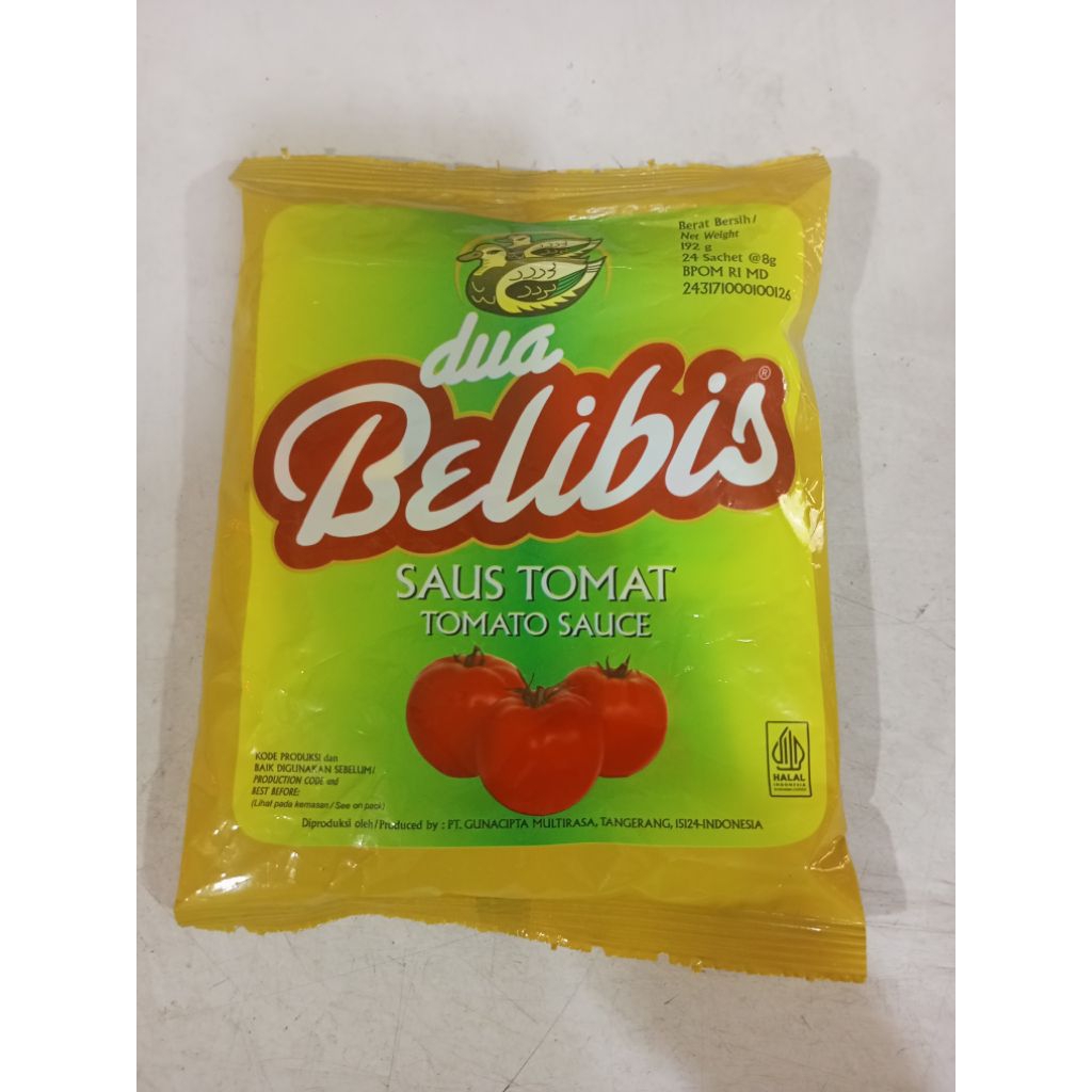 Belibis Saus Tomat saset 24s/ Dua belibis saus tomat sachet