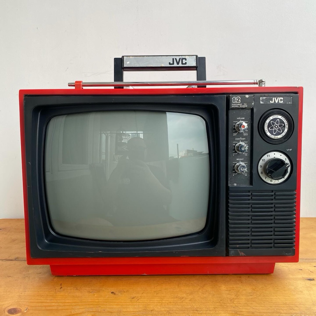 tv jvc merah original tv jadul antik vintage