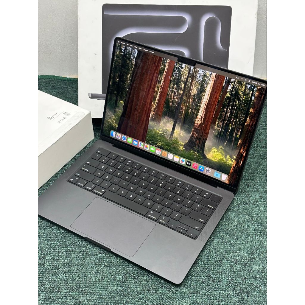 MACBOOK PRO (M4 PRO) 14 inchi RAM 24GB + SSD 1TB Garansi inter (SECOND SEPERTI BARU)Layar mulus 100%