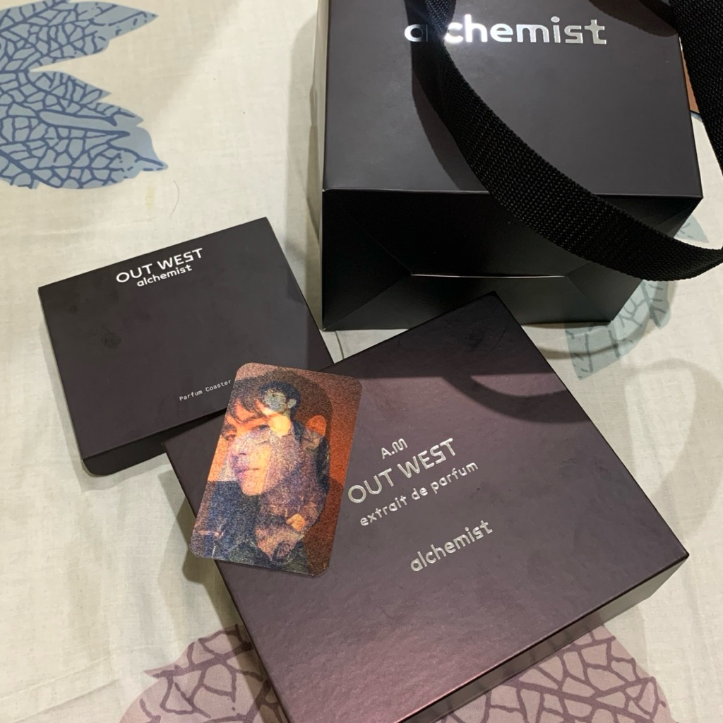 Parfum Alchemist Out West DPR Ian AM Ver + Lenticular Photocard + Parfum Coaster
