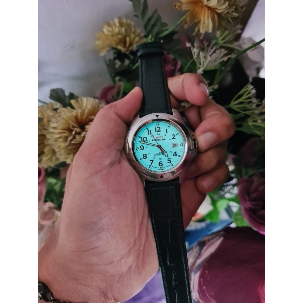 Jam tangan Timex Expedition indiglo original vintage