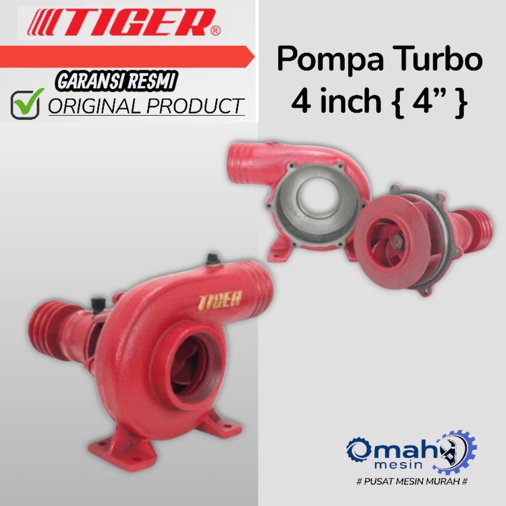 Pompa Turbo 4 inch TIGER NS100T / Pompa Keong Turbo 4 inch TIGER