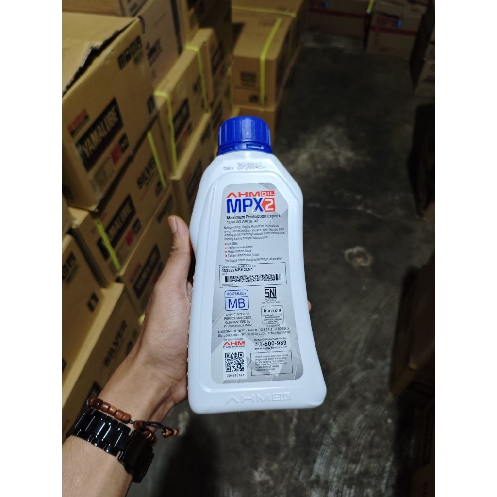 AHM OIL MPX 2 0.65L SAE 10W-30 Oli Motor Matic Honda Beat Deluxe Street Scoopy Prestige Genio Origin