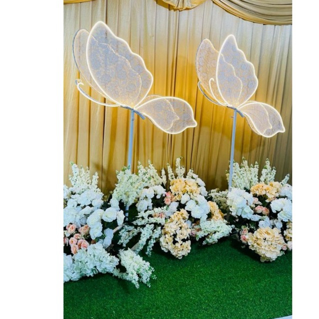 1 SET. LAMPU STANDING KUPU KUPU MODIFIKASI FULL LED