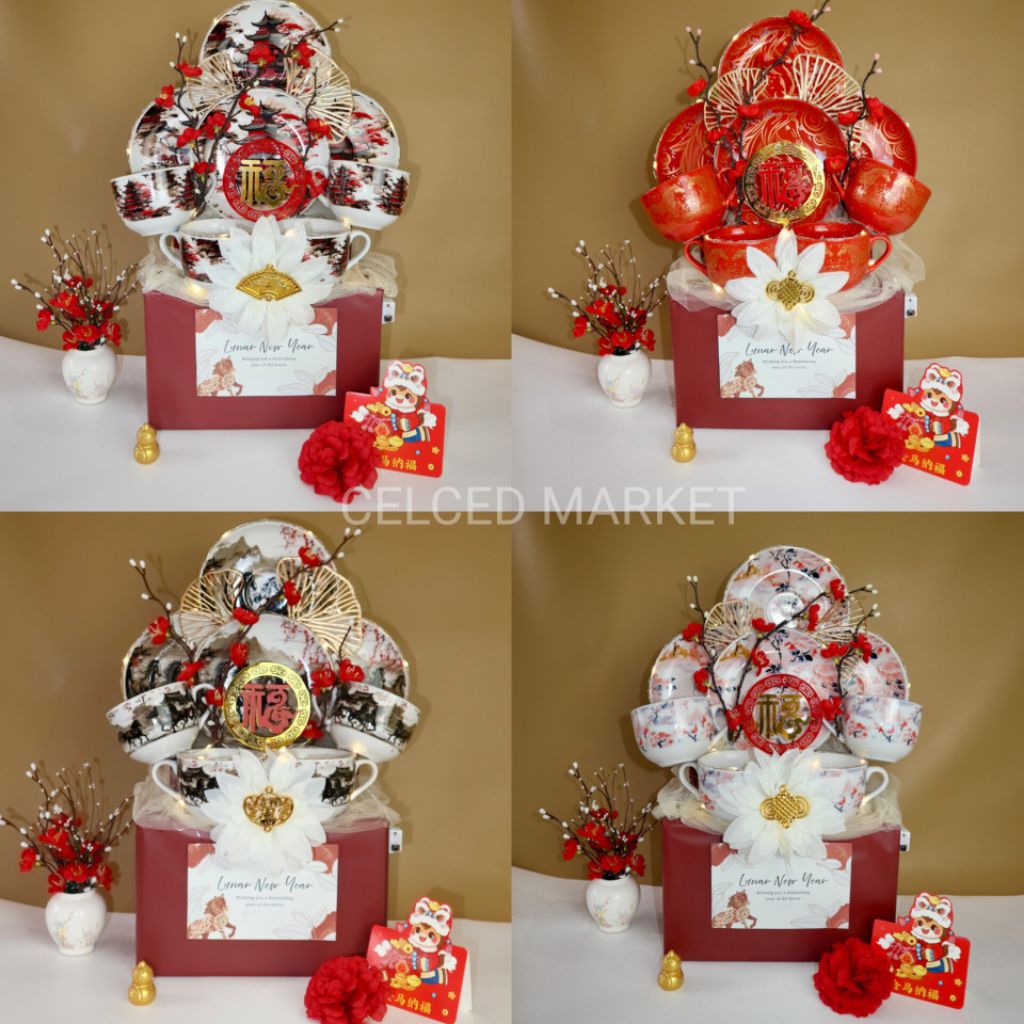 Parcel Imlek Hampers TeaSet Tea Set Premium Mewah