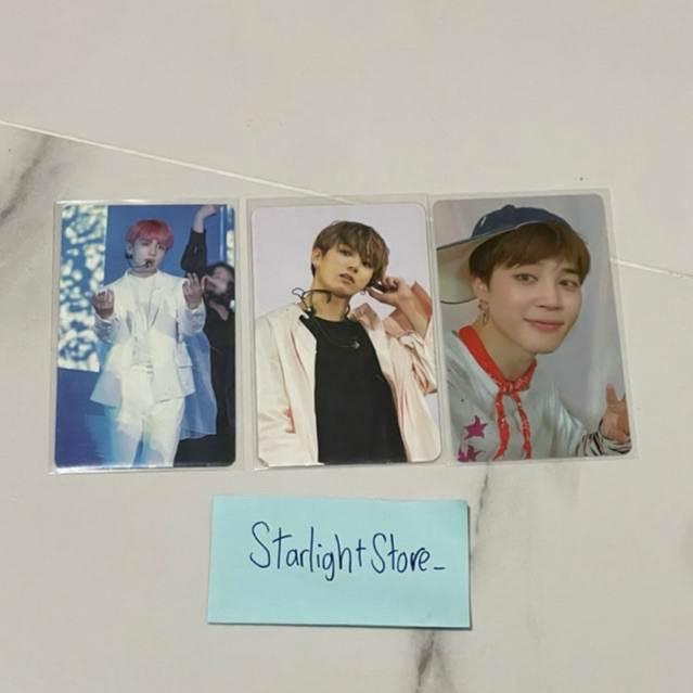 BTS DVD OFFICIAL PHOTOCARD JUNGKOOK JIMIN LOVE YOURSELF TOUR THE WINGS TOUR 5TH MUSTER