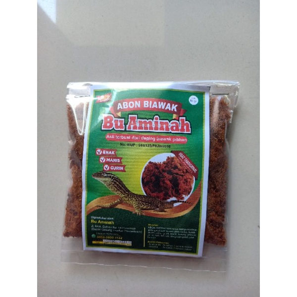 Abon Biawak Asli enak manis gurih Mengurangi Gatal Kulit Dewasa Anak