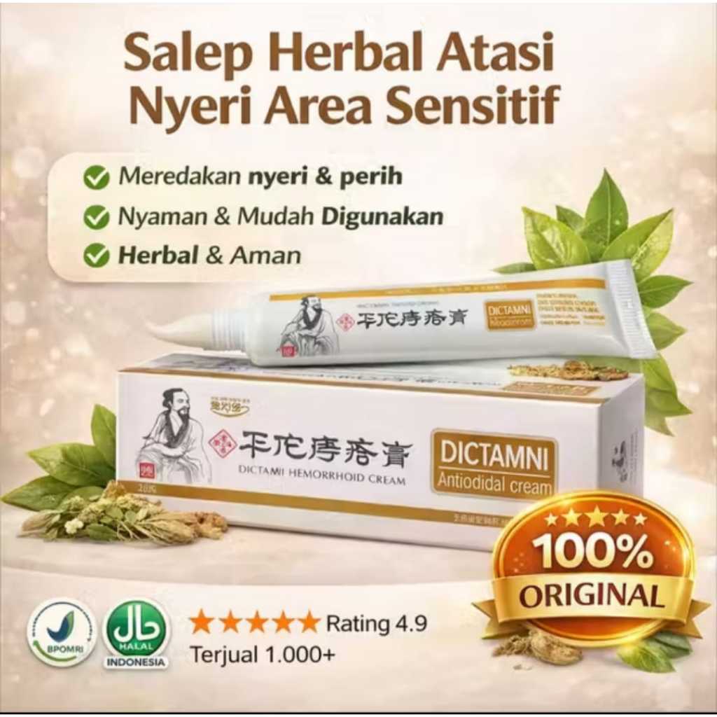 Ampuh - SALEP WASIR CREAM HERBAL AMBEIEN Dictamni Salep Herbal Mengobati Wasir BENJOLAN
